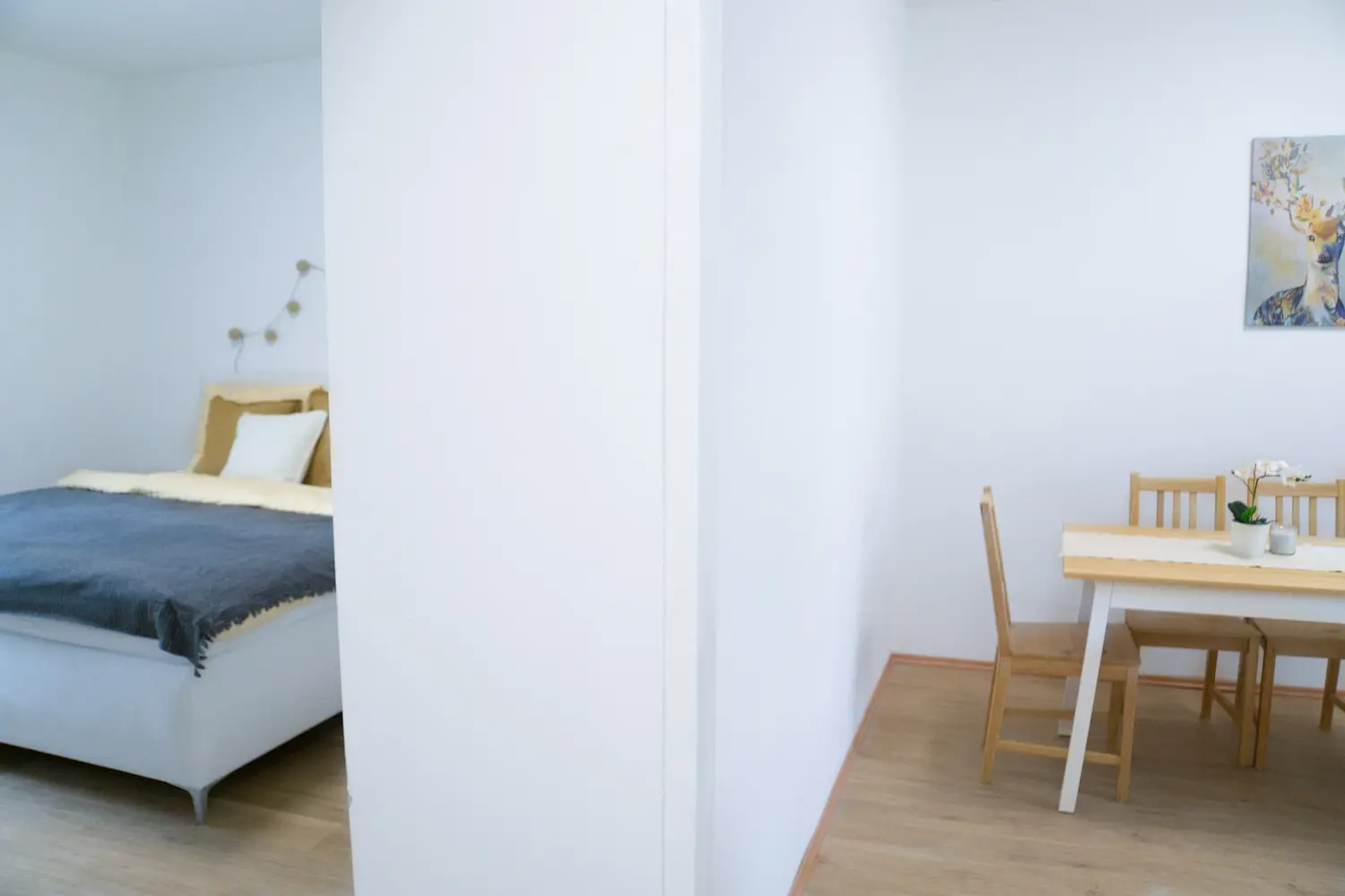 Freiraum-Apartment in Graz für 2 Personen - Schlafzimmer und Küche